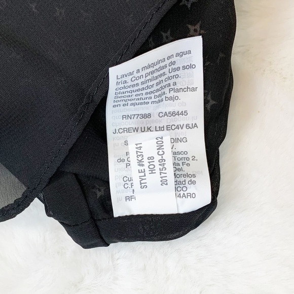 NWT J. Crew V-Neck Peplum Tank Top in Star Print - Picture 8 of 8